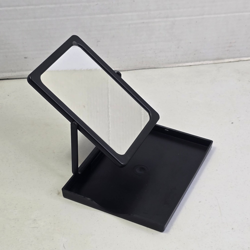Mary Kay Folding Make-Up Travel Mirror 4x6 Black Portable Vanity Accessory